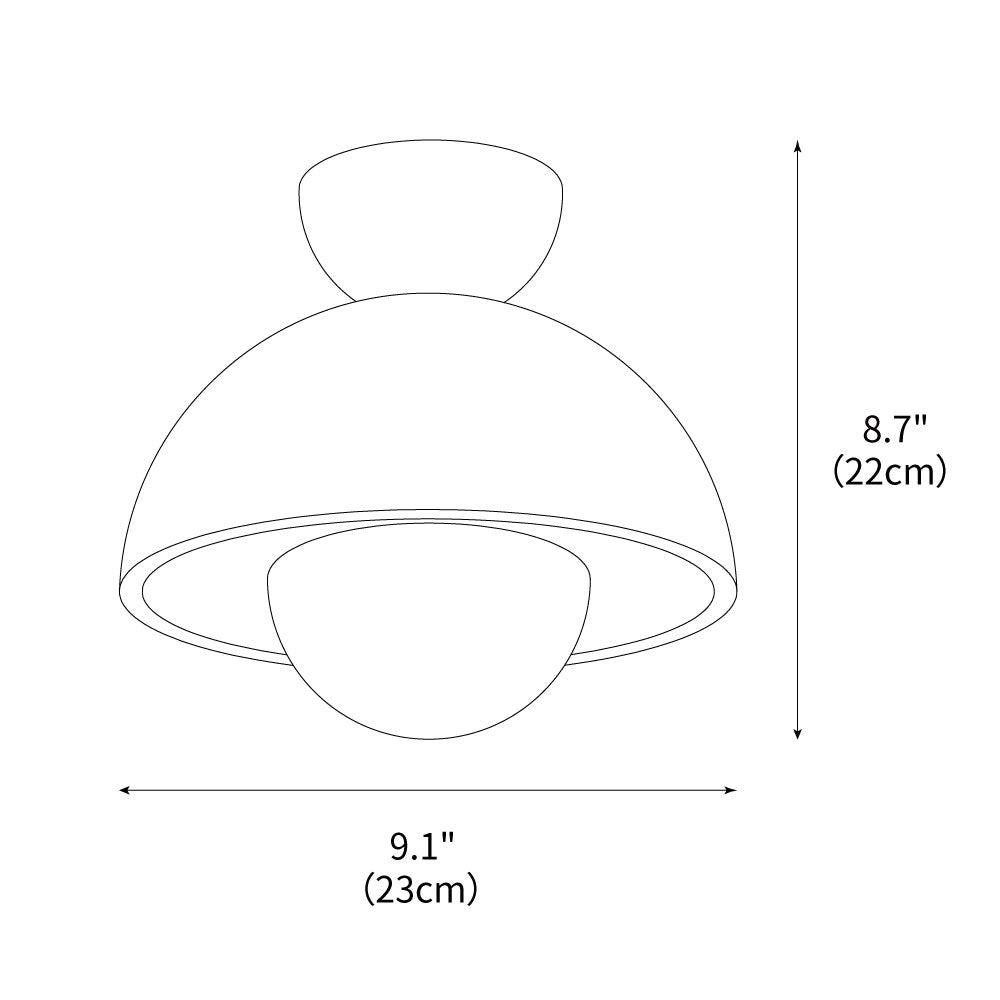 Inverted Ceiling Lamp 9.1"