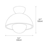 Inverted Ceiling Lamp 9.1"
