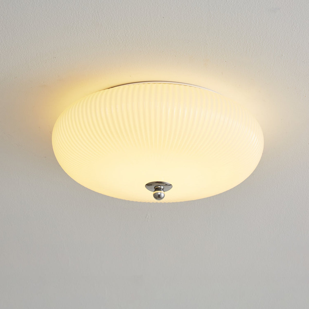 Ivory Ripple Ceiling Light