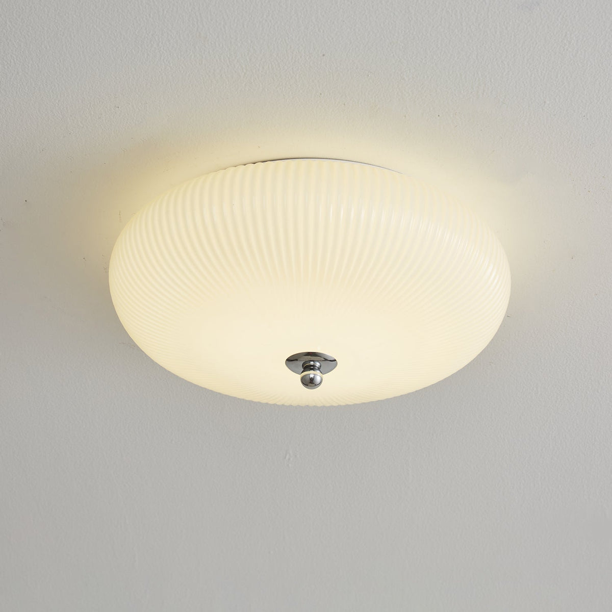 Ivory Ripple Ceiling Light