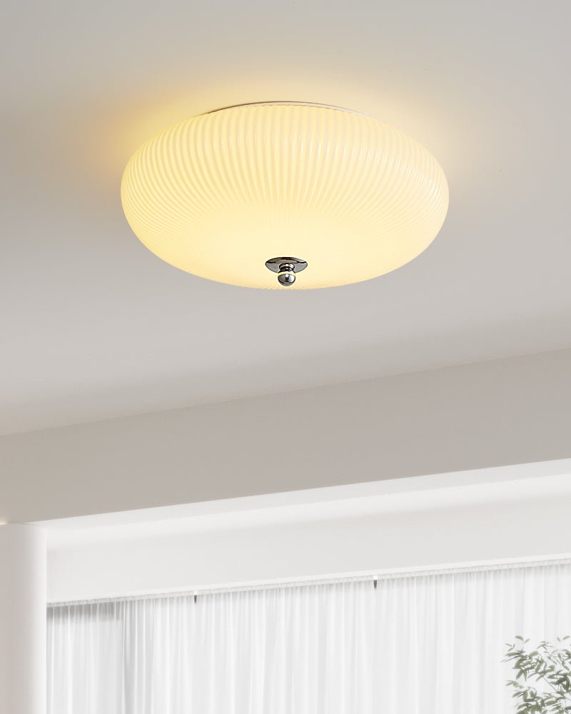Ivory Ripple Ceiling Light