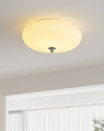 Ivory Ripple Ceiling Light
