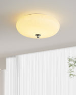 Ivory Ripple Ceiling Light