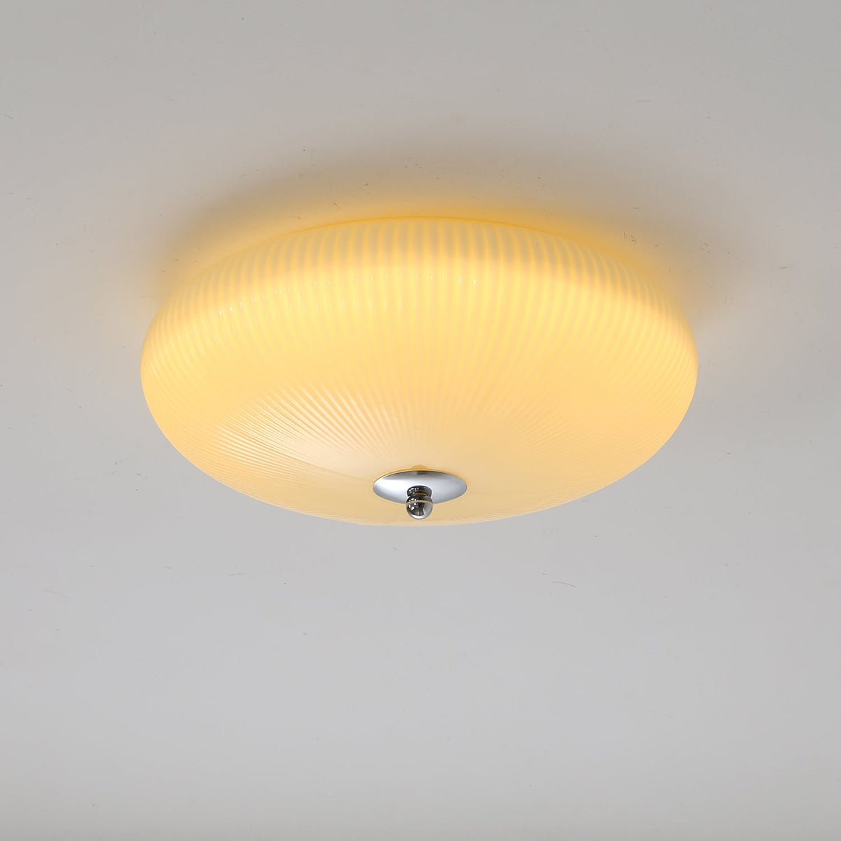 Ivory Ripple Ceiling Light