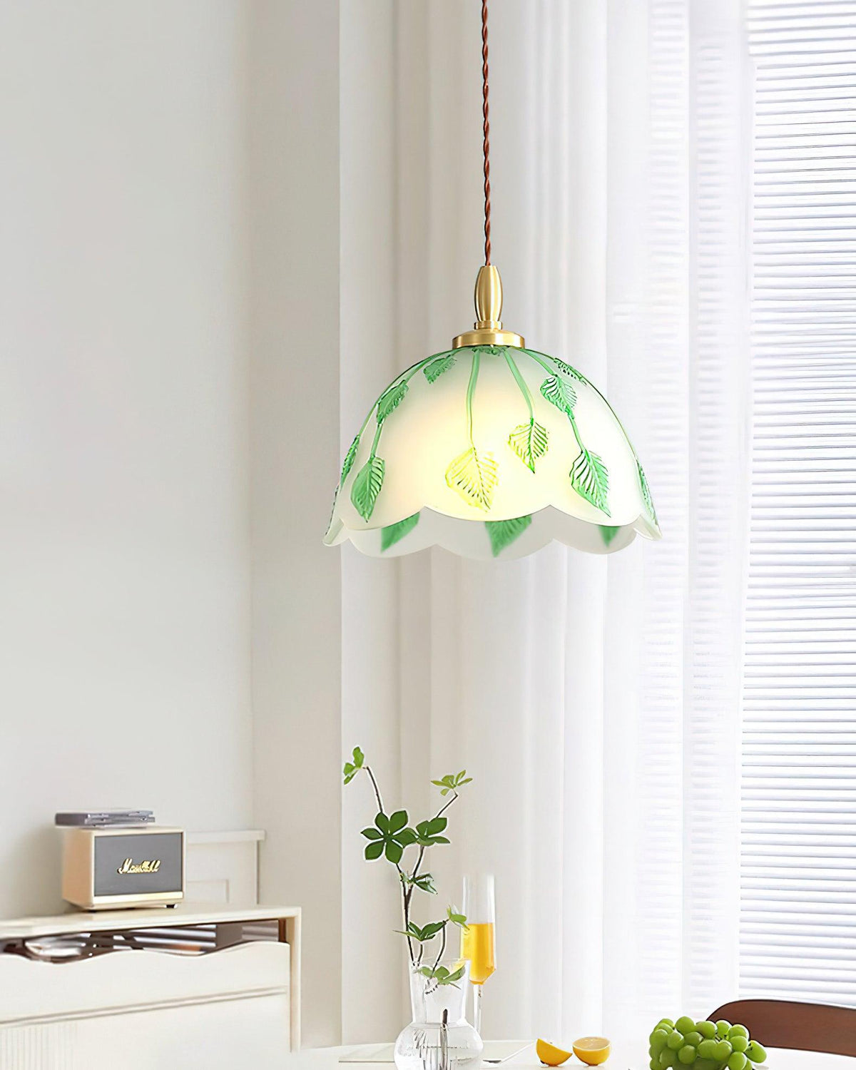 Ivy Leaf Pendant Lamp 11"