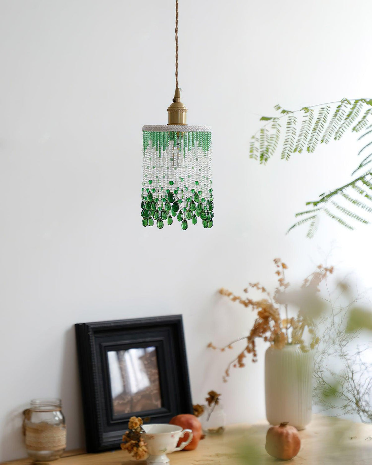 Jade Blossom Pendant Light