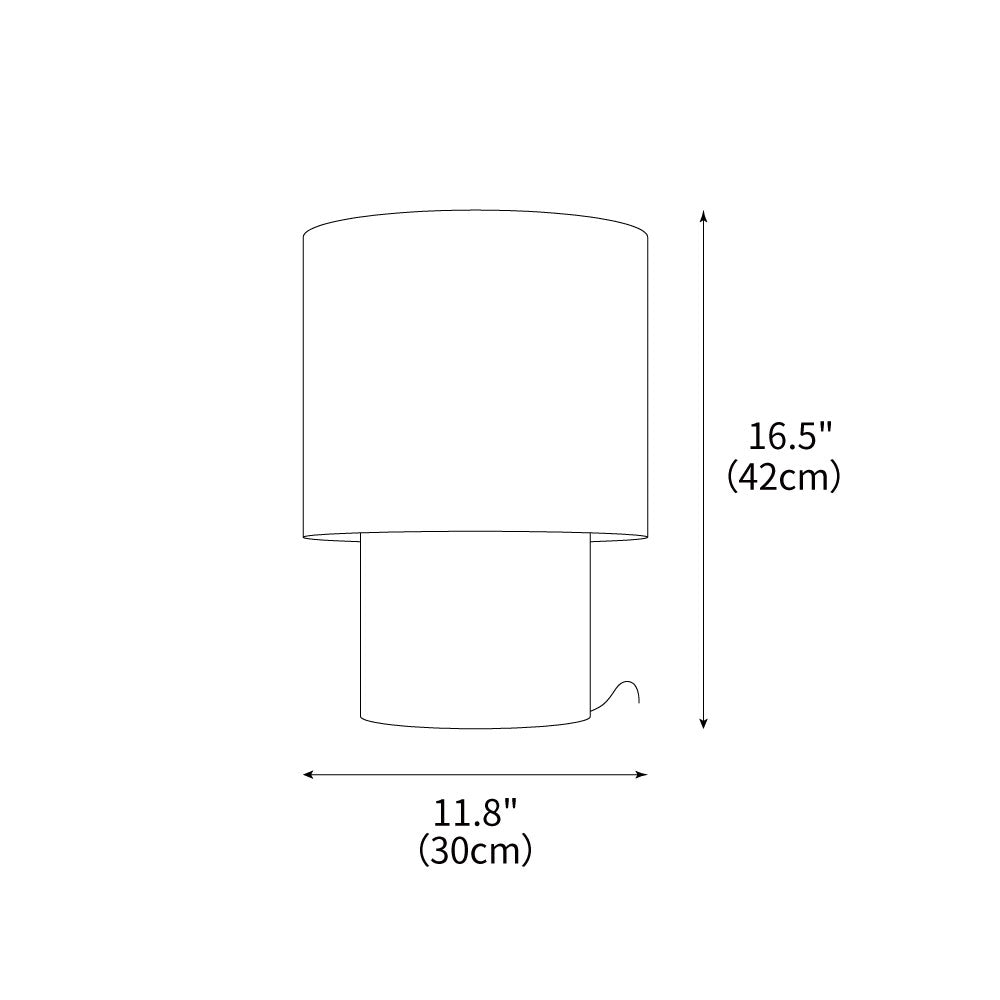 Japanese Wabi Sabi Table Lamp 11.8"