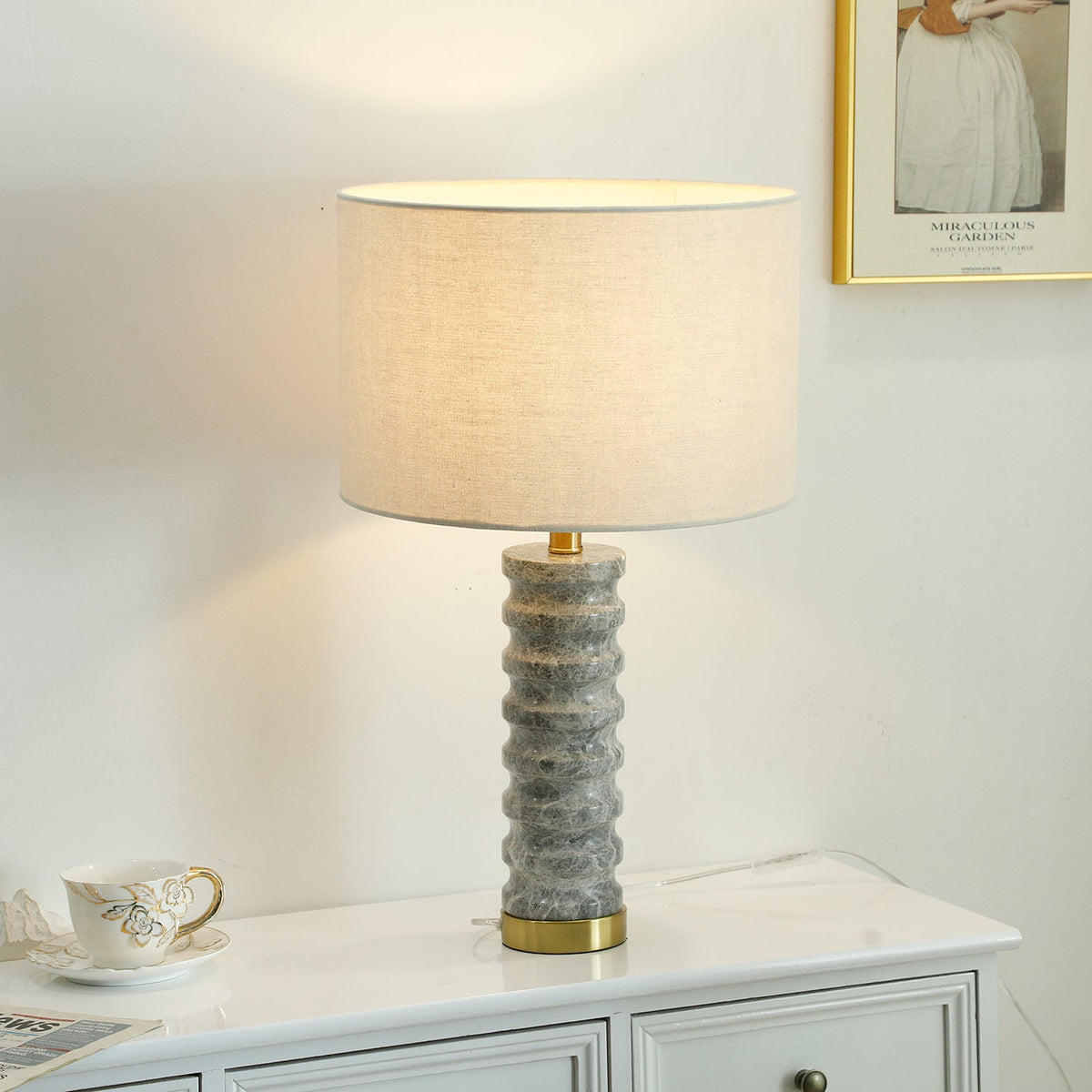 Julienne Marble Table Lamp