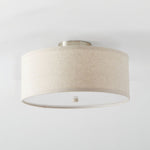 Kasha Linen Ceiling Light