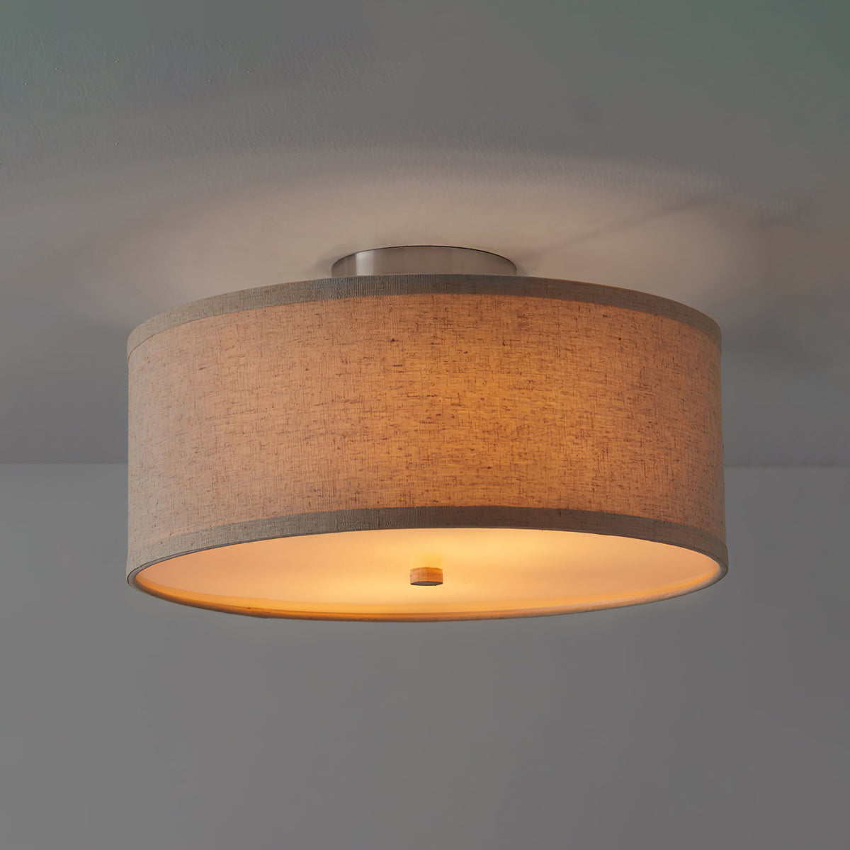 Kasha Linen Ceiling Light