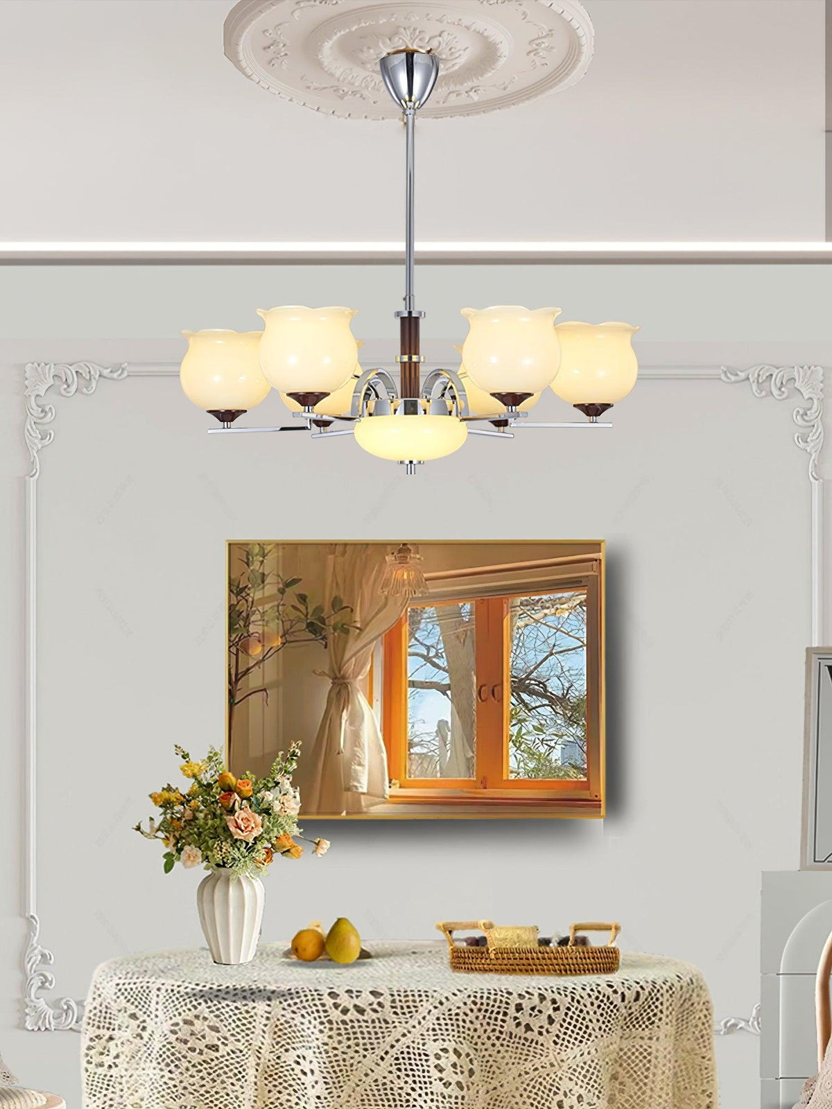 Keston Polished Chrome Chandelier