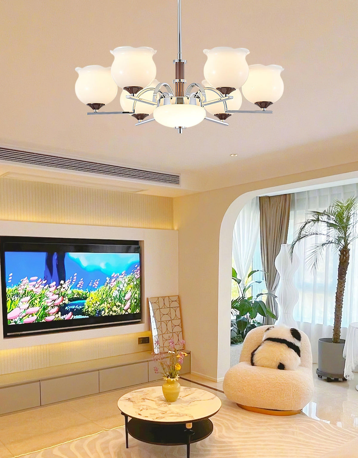 Keston Polished Chrome Chandelier