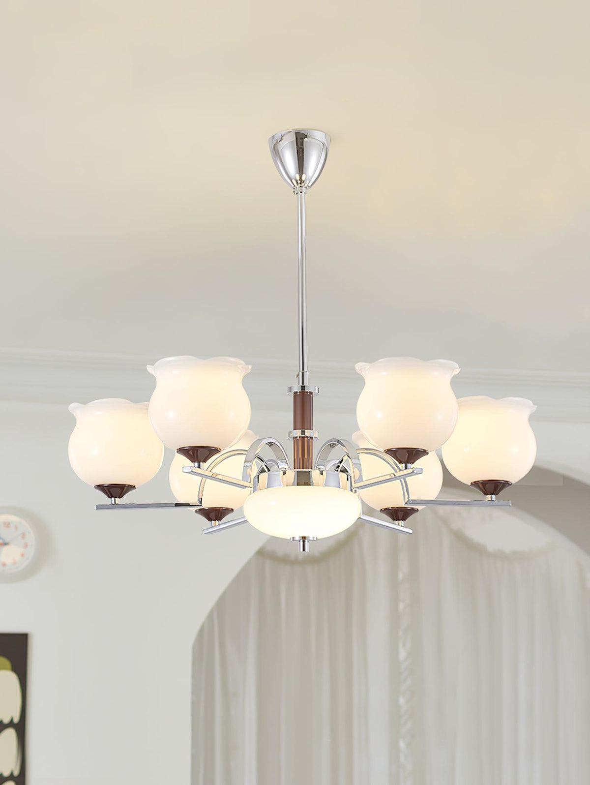 Keston Polished Chrome Chandelier