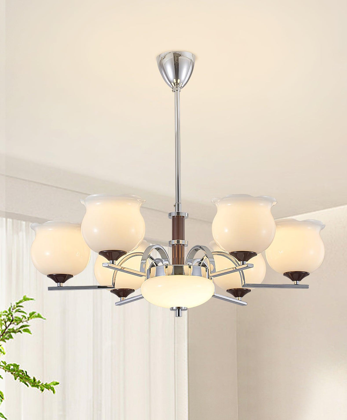 Keston Polished Chrome Chandelier