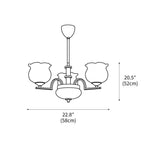 Keston Polished Chrome Chandelier