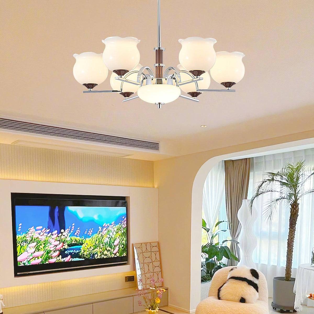 Keston Polished Chrome Chandelier