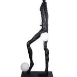 Kicking Ball Sculpture Character Floor Lamp