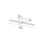 Koge Sleek Design Black LED Wall Lamp