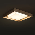 Kurin Wood Frame Ceiling Light