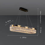 Siena Contemporary Crystal Light Fixture