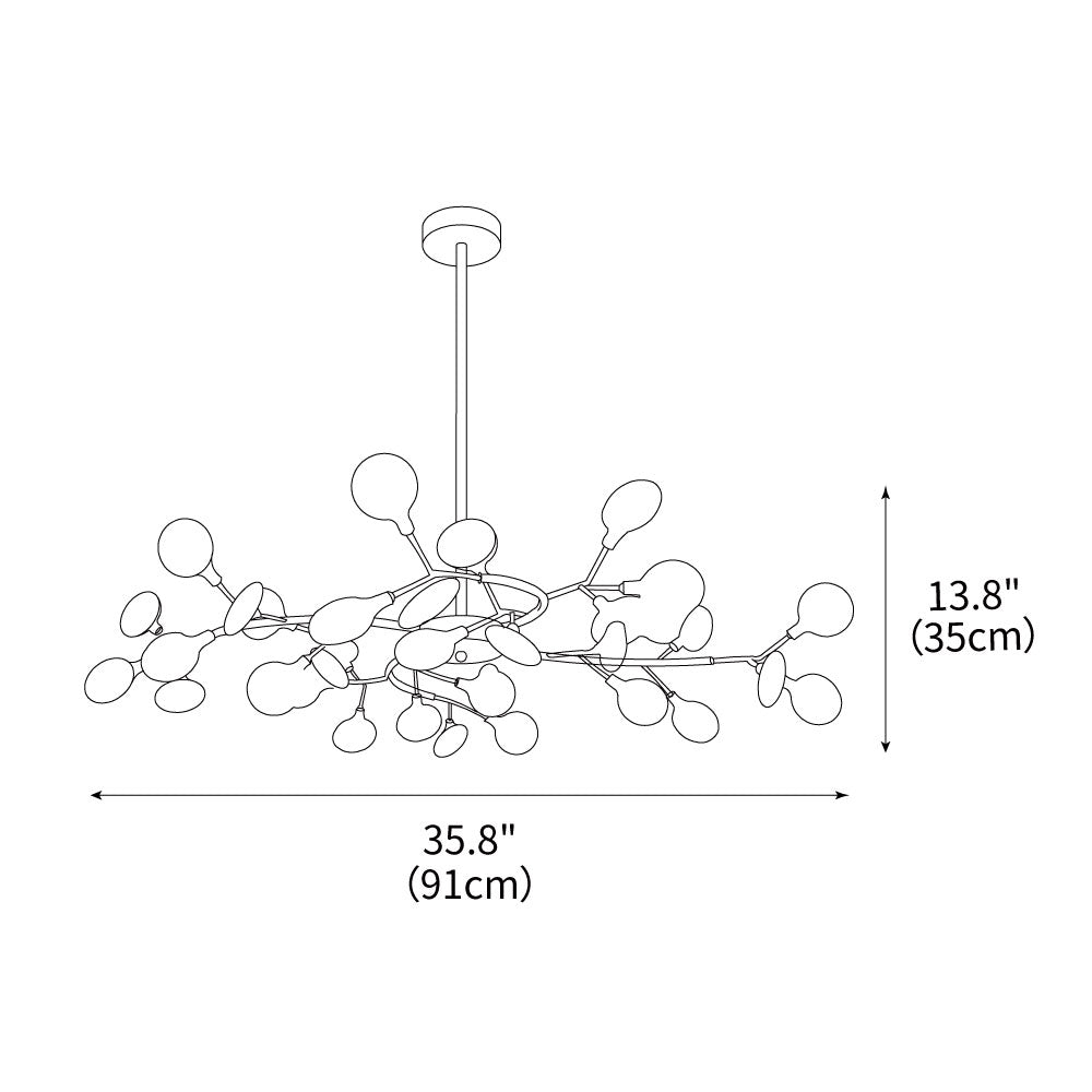 LED Firefly Sputnik Chandelier