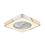 21'' LED Round Square Flush Mount Bladeless Ceiling Fan Lights