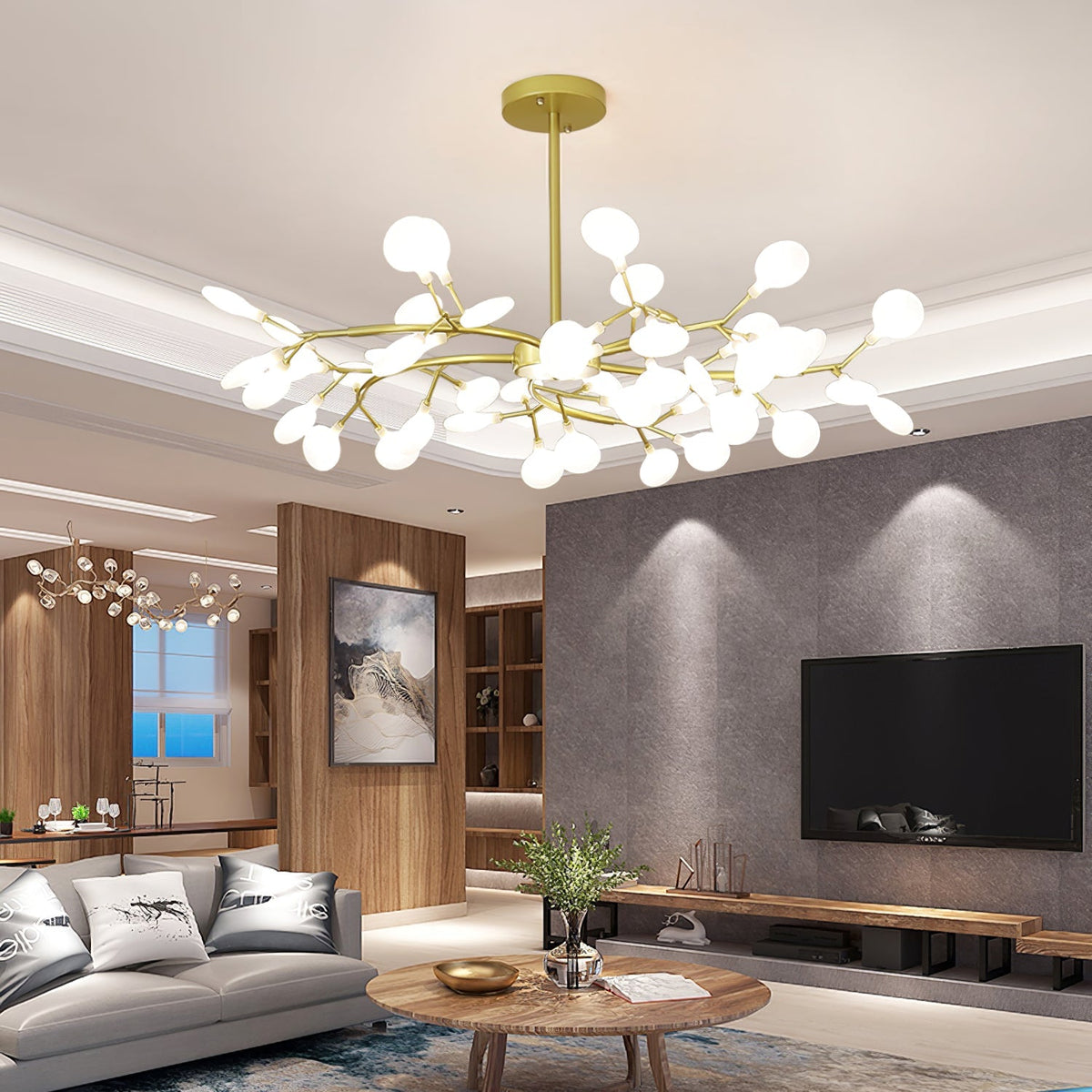 LED Firefly Sputnik Chandelier