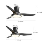Remote Control Variable Frequency Dimming Integrated Ceiling Fan Light Supports Forward and Reverse