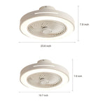 Inverter Bladeless Ceiling Fans Light Intelligent Ceiling Fan Lamp with Remote Control Wind-guiding