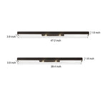 Rectangle Strip LED Black Modern Ceiling Lights Pendant Lighting