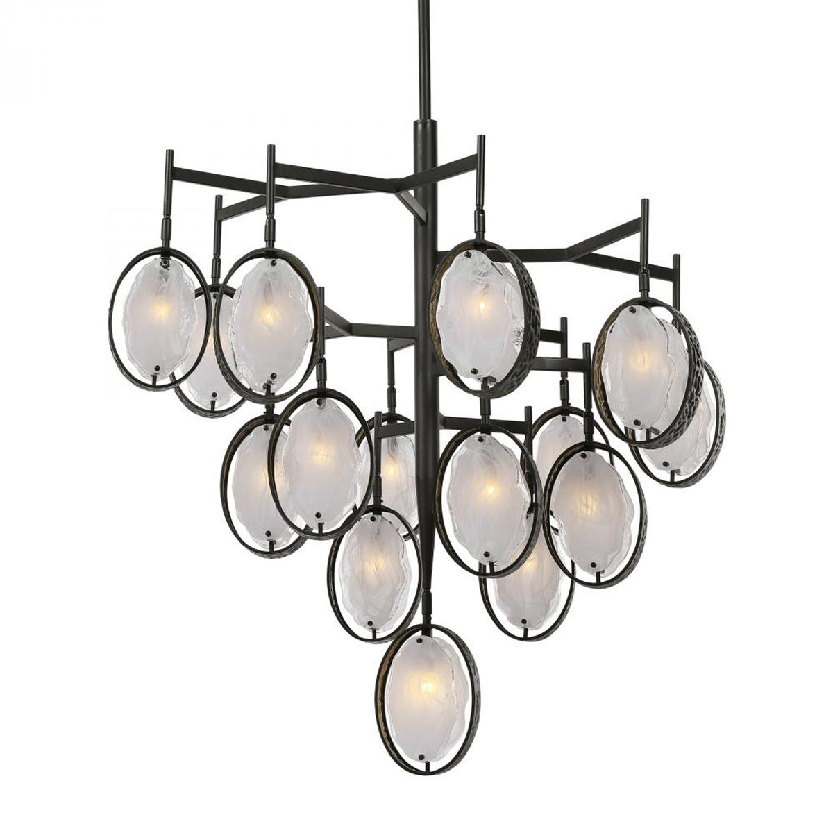 Nyra Chandelier, 1-Light, LED, Plated Brass, Acrylic, 42.25"W (700NYR42BR-LED930 70PDEUM)