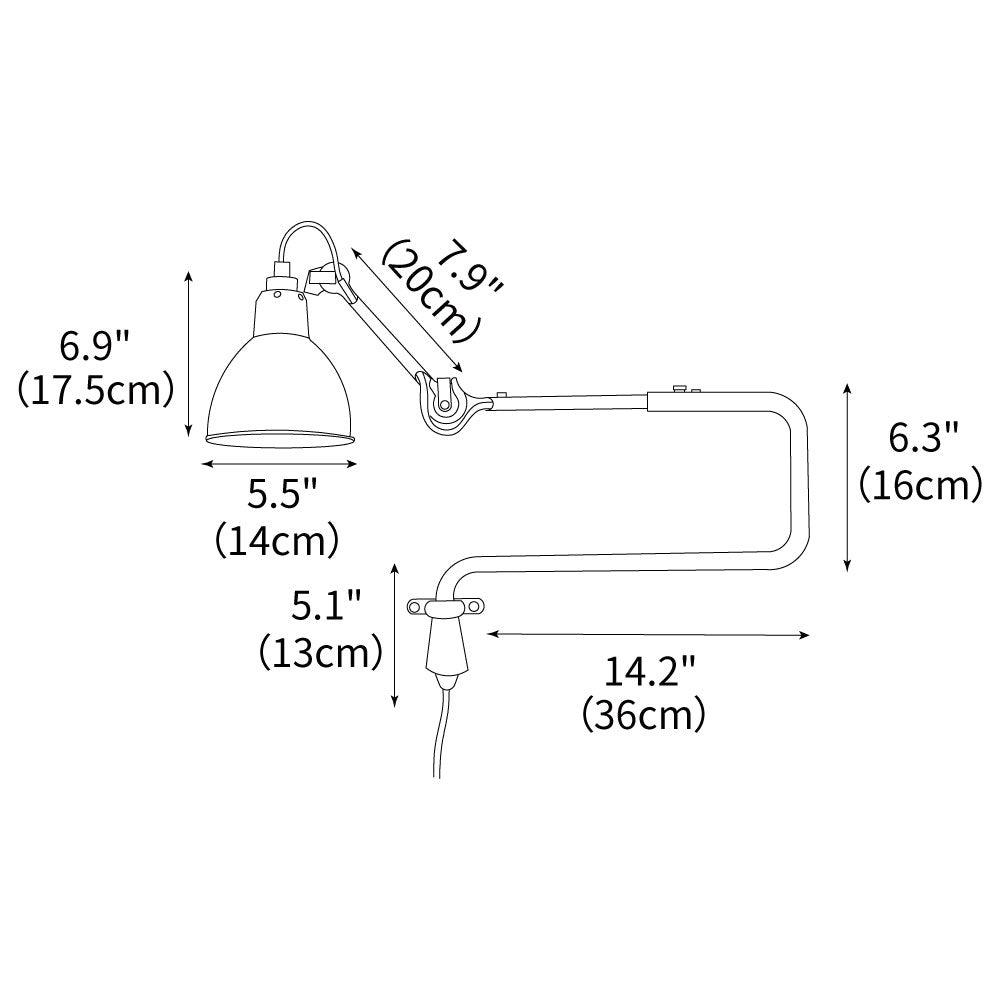 Versa Glide G303 Wall Light 5.1"