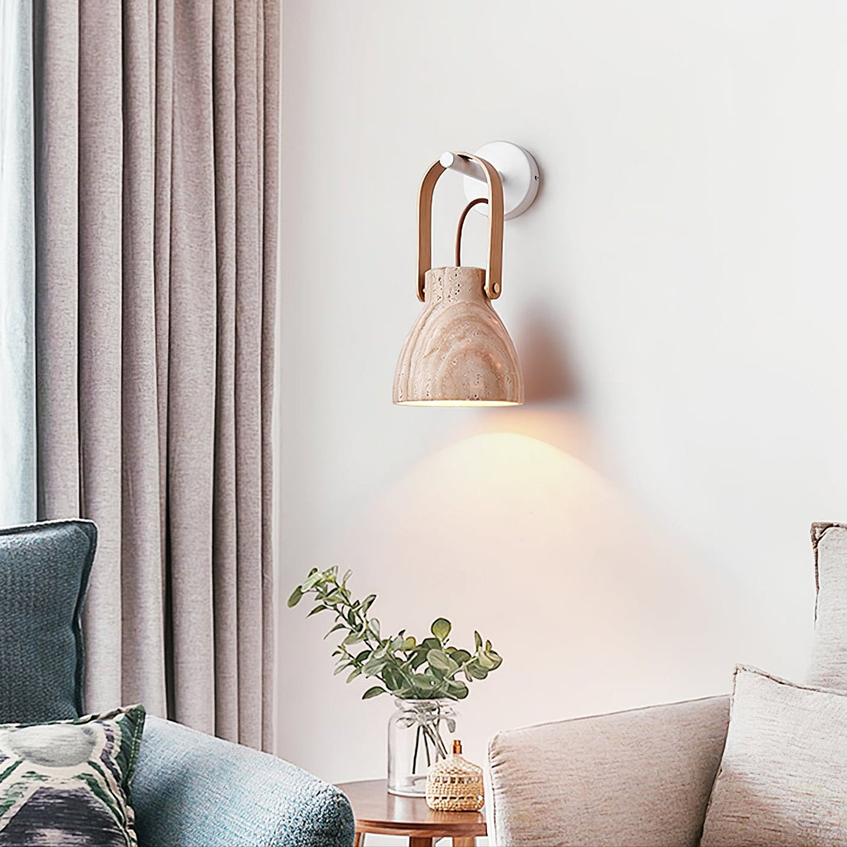 Lanta Arc Stone Sconce