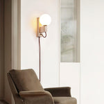 Large Ball Plug Wall Light 2.4"
