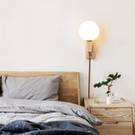 Large Ball Plug Wall Light 2.4"