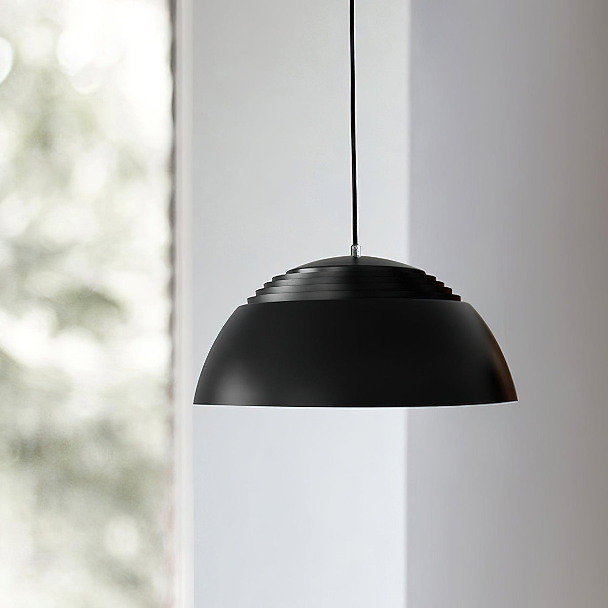 Large Bowl Wave Pendant Lamp 13.8"