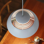 Large Bowl Wave Pendant Lamp 13.8"