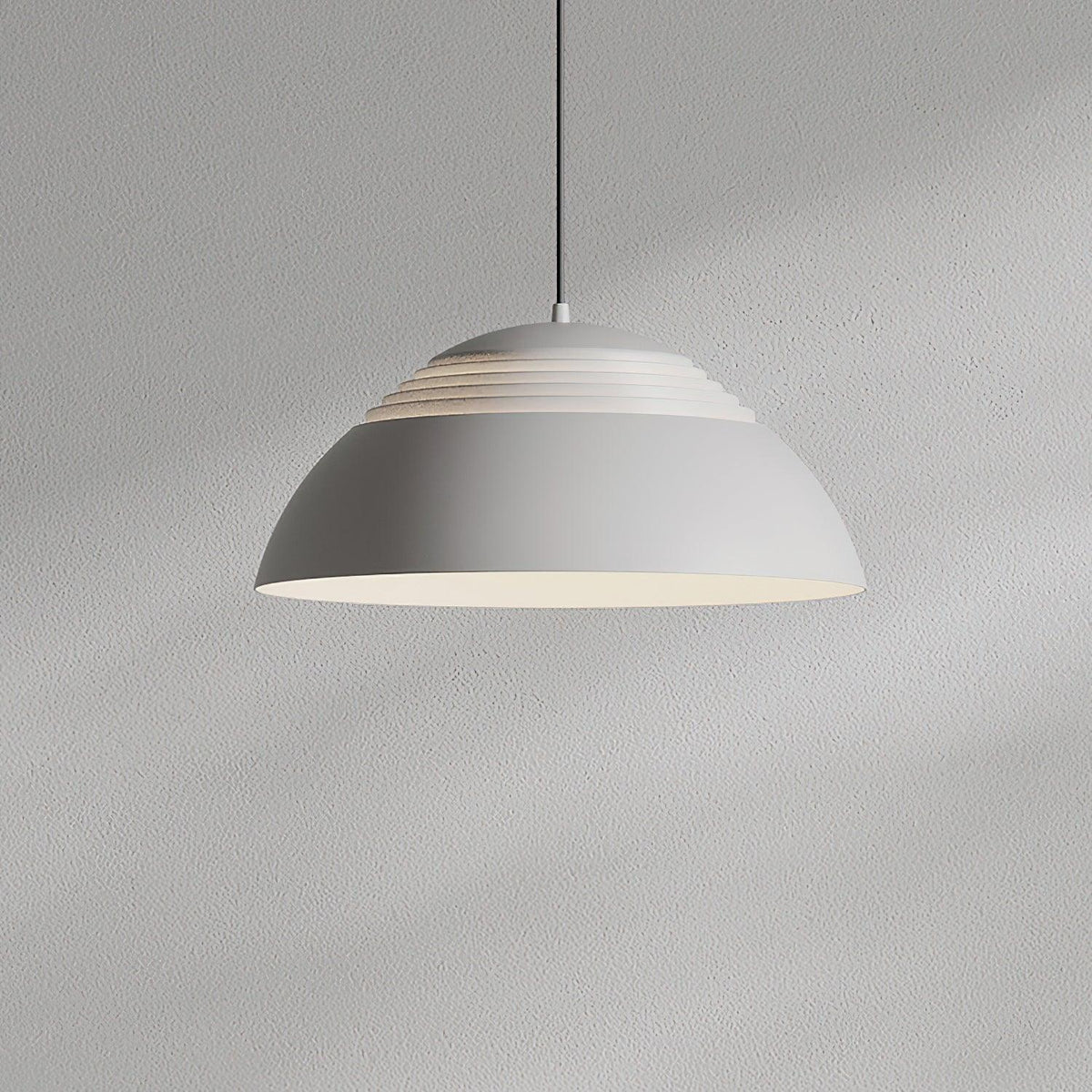 Large Bowl Wave Pendant Lamp 13.8"