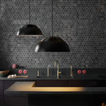 Large Bowl Wave Pendant Lamp 13.8"