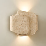 Layered Travertine Wall Light