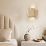 Layered Travertine Wall Light