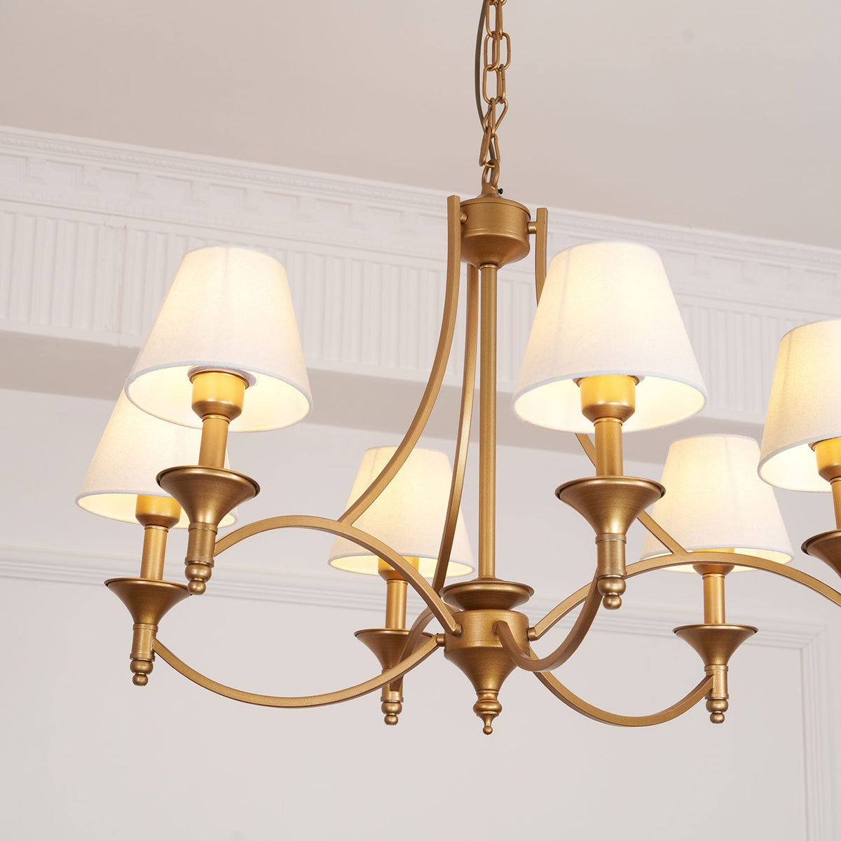Lenore Aged Gold Chandelier