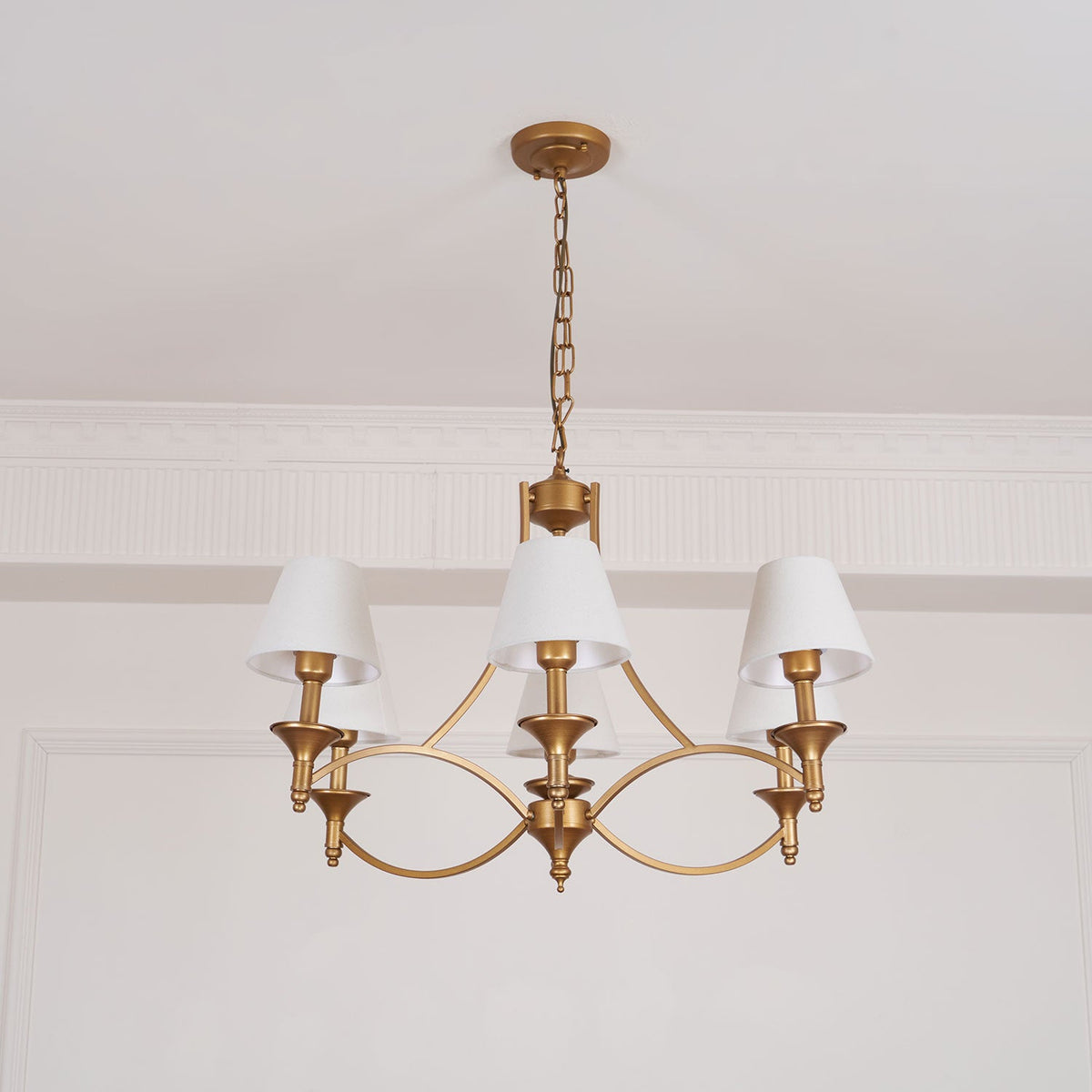 Lenore Aged Gold Chandelier