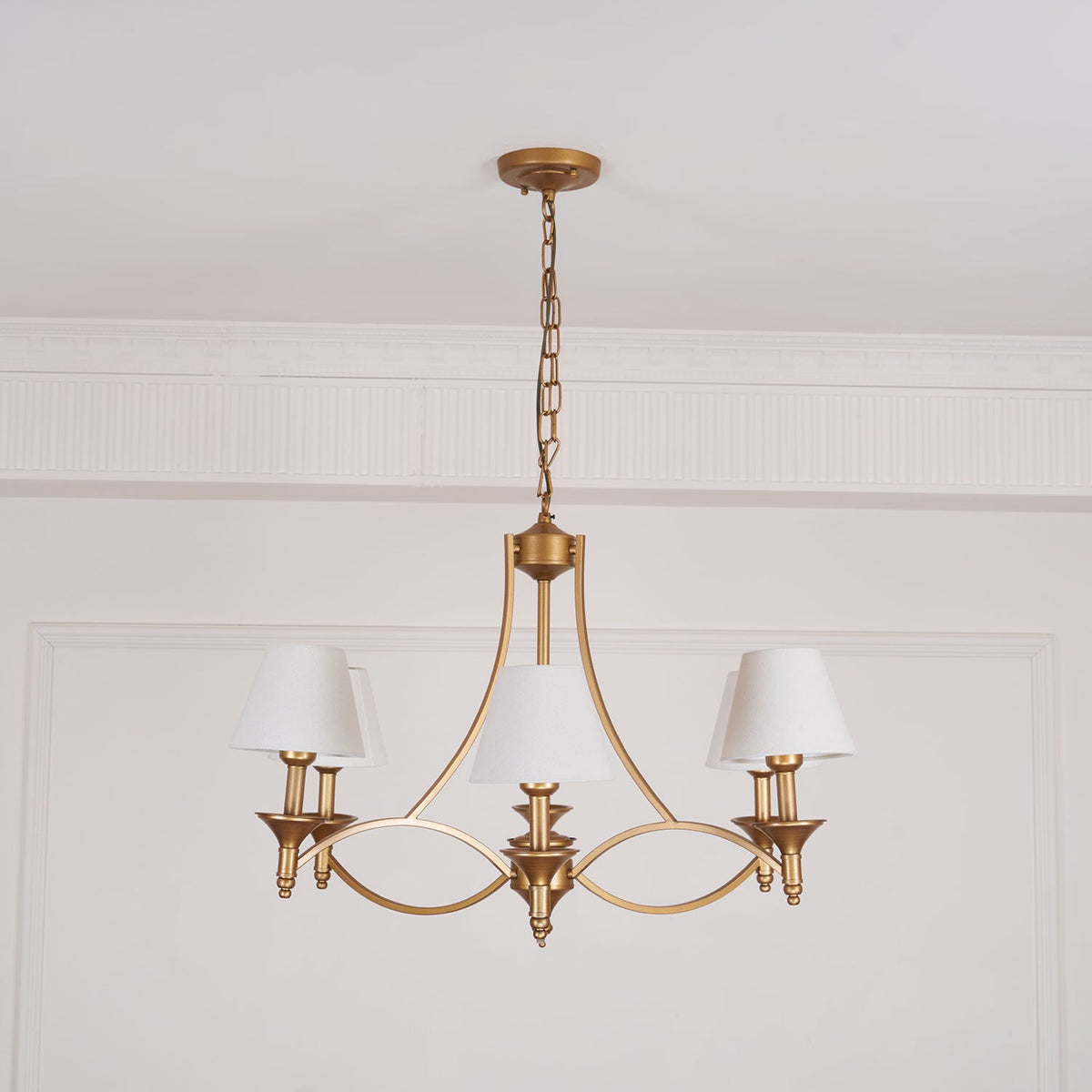 Lenore Aged Gold Chandelier