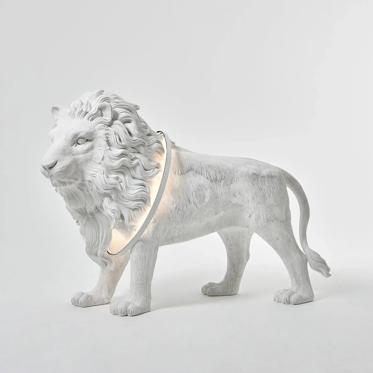 Leo Lion Sculpture Floor Lamp