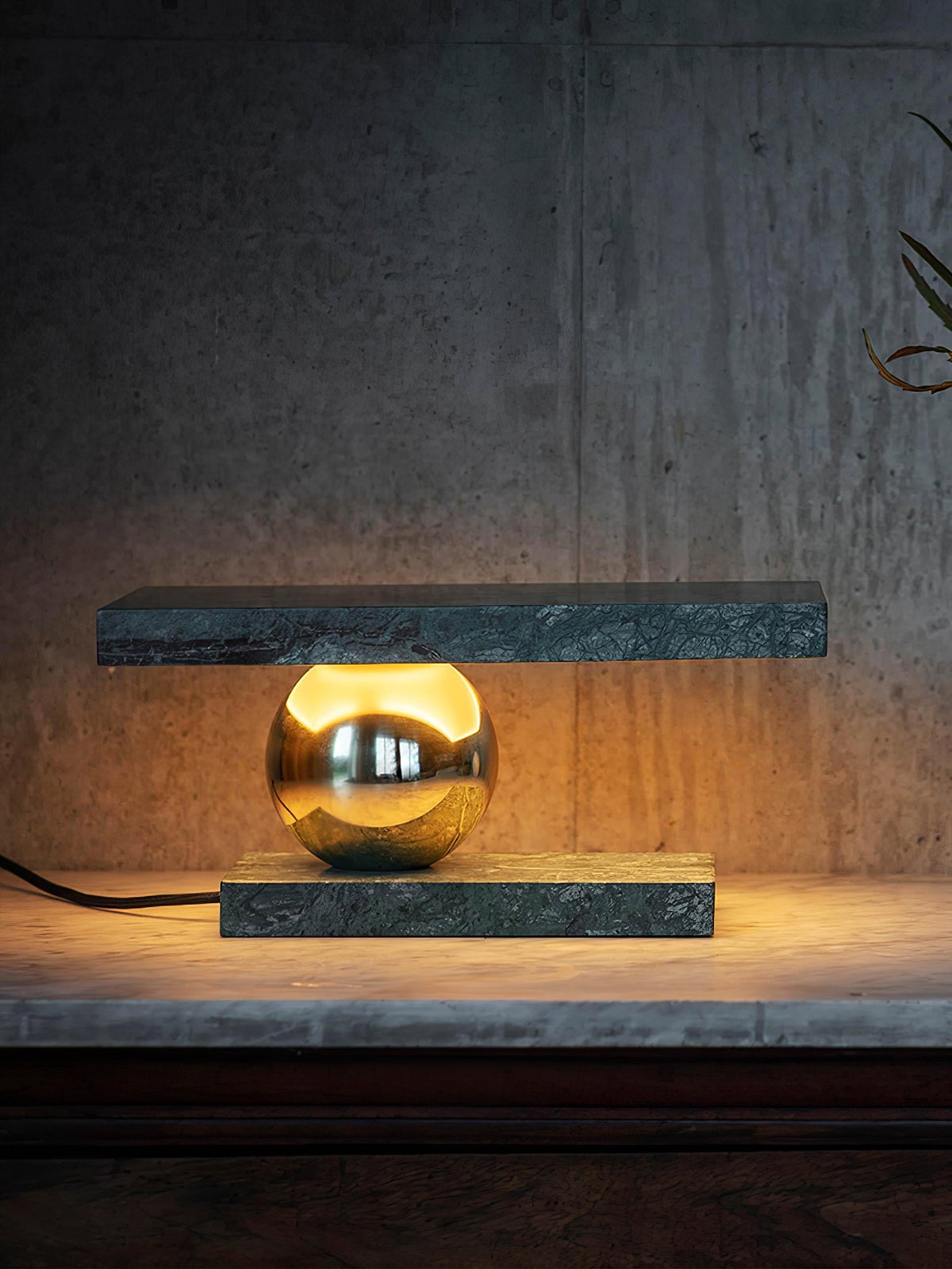 Levoro Stone Table Lamp