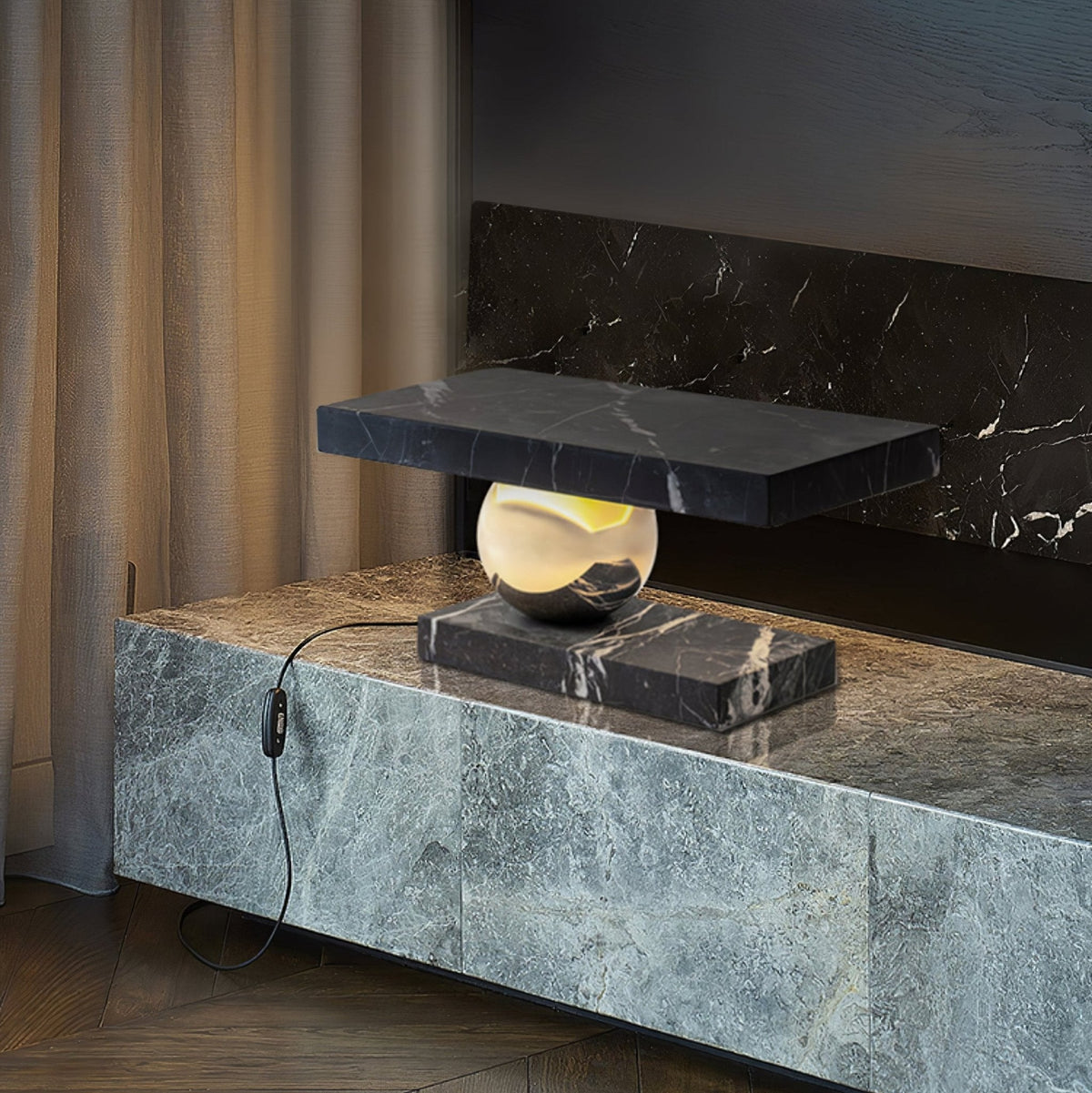 Levoro Stone Table Lamp