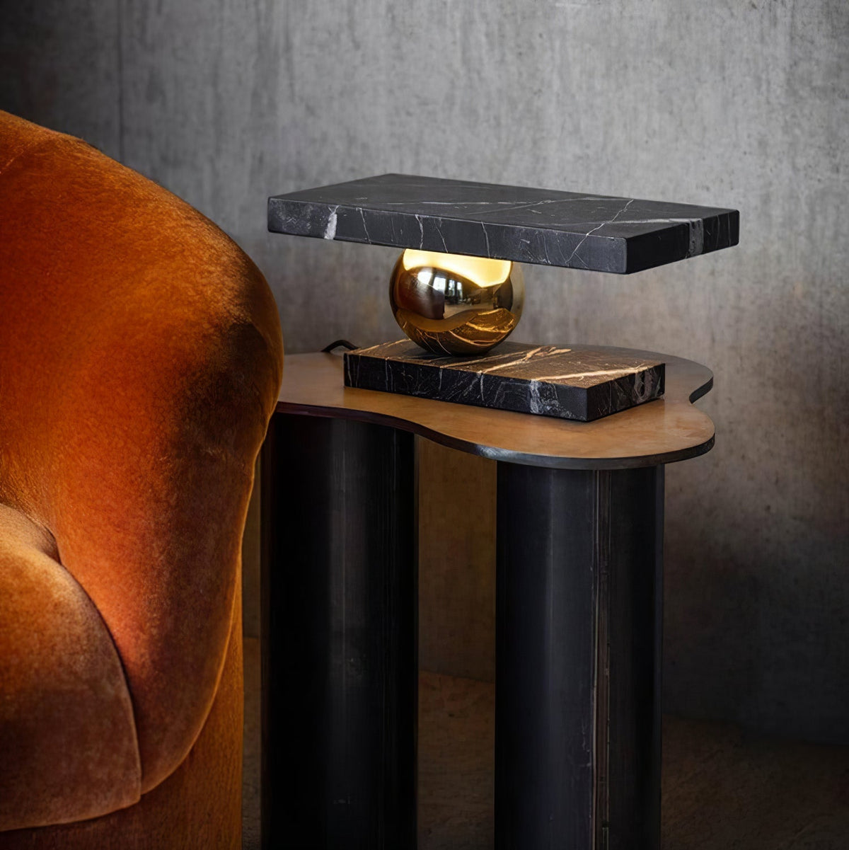 Levoro Stone Table Lamp