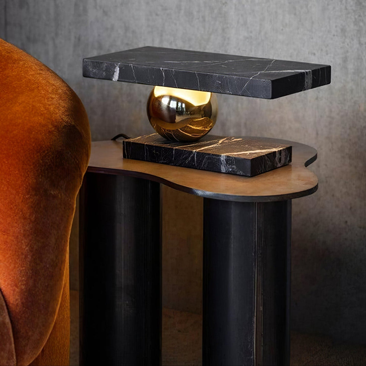 Levoro Stone Table Lamp