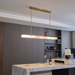 Linear Alabaster Chandelier